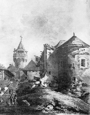Baszta przy ul. Basztowej, rys. Z. Vogel (stan z 1800).jpg
